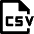 File Csv Icon from Nova Line Set