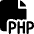 File Php 1 Icon from Ultimate Bold Set