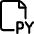 File Py 1 Icon from Ultimate Regular Set
