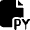 File Py 1 Icon from Ultimate Bold Set