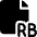 File Rb 1 Icon from Ultimate Bold Set