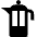 Coffee French Press icon - Free transparent PNG, SVG. No sign up needed.