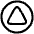Color Triangle Icon from Plump Line Set