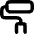 Roller Paintbrush Icon from Micro Line Set