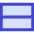 Rectangle Split Half Horizontal Icon from Sharp Duo Set