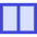 Rectangle Split Half Vertical Icon from Sharp Duo Set