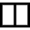 Rectangle Split Half Vertical Icon from Sharp Line Set