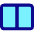 Rectangle Split Half Vertical Icon from Core Pop Set