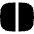 Rectangle Split Half Vertical Icon from Flex Solid Set