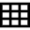 Rectangle Split Nine Icon from Sharp Line Set