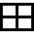 Rectangle Split Quarters icon - Free transparent PNG, SVG. No sign up needed.
