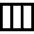 Rectangle Split Thirds Icon from Sharp Line Set