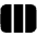 Rectangle Split Thirds Icon from Plump Solid Set