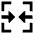 Table Cell Merge Icon from Sharp Solid Set