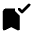 Bookmark Added Fill Icon from Rounded Fill - Material Pro Set