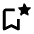 Bookmark Star Icon from Rounded Line - Material Pro Set