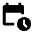 Calendar Clock Fill Icon from Outlined Fill - Material Pro Set