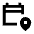 Calendar Location Icon from Sharp Line - Material Pro Set