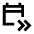Calendar Next Events Icon from Sharp Line - Material Pro Set