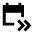 Calendar Next Events Fill Icon from Sharp Fill - Material Pro Set