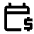 Calendar Payment Icon from Outlined Line - Material Pro Set