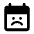 Calendar Sad Fill Icon from Rounded Fill - Material Pro Set