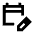 Edit Calendar Icon from Sharp Line - Material Pro Set