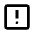 Error Square Icon from Outlined Line - Material Pro Set