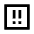 Error Square Medium Icon from Sharp Line - Material Pro Set