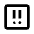 Error Square Medium Icon from Outlined Line - Material Pro Set