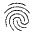 Fingerprint Icon from Outlined Line - Material Symbols Set