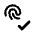 Fingerprint Validate Icon from Rounded Line - Material Pro Set