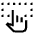 Gesture Select Icon from Sharp Line - Material Symbols Set