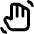 Hand Gesture Icon from Rounded Line - Material Pro Set