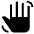 Hand Gesture Fill Icon from Outlined Fill - Material Symbols Set | Free Download as SVG Vector and Transparent PNG | Streamline icons