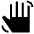 Hand Gesture Fill Icon from Sharp Fill - Material Symbols Set