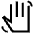 Hand Gesture Icon from Sharp Line - Material Symbols Set