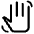 Hand Gesture Icon from Rounded Line - Material Symbols Set