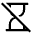 Hourglass Disabled Fill Icon from Outlined Fill - Material Symbols Set