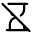 Hourglass Disabled Fill Icon from Rounded Fill - Material Symbols Set