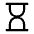 Hourglass Empty Fill Icon from Sharp Fill - Material Symbols Set