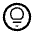 Lightbulb Circle Icon from Sharp Line - Material Symbols Set