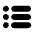 Lists Fill Icon from Rounded Fill - Material Symbols Set