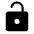 Lock Open Fill Icon from Rounded Fill - Material Symbols Set