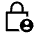 Lock Person Icon from Sharp Line - Material Symbols Set