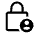 Lock Person Icon from Outlined Line - Material Symbols Set