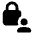 Lock Person Fill Icon from Rounded Fill - Material Pro Set