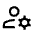Manage Accounts Icon from Sharp Line - Material Symbols Set