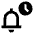 Notification Clock Icon from Sharp Line - Material Pro Free Set