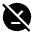 Offline Pin Off Fill Icon from Outlined Fill - Material Symbols Set